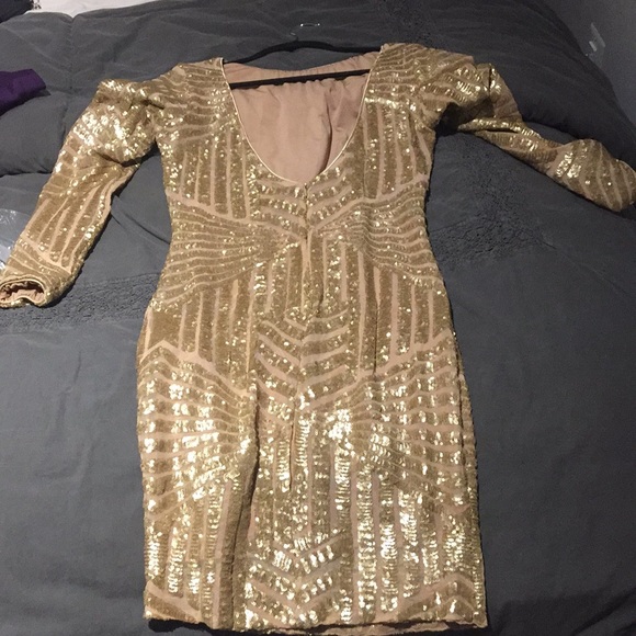 Champagne cocktail dress. Worn once. - Picture 2 of 3